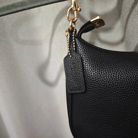 Coach Lychee-Textured Leather Shoulder Bag - Picture 4 of 9